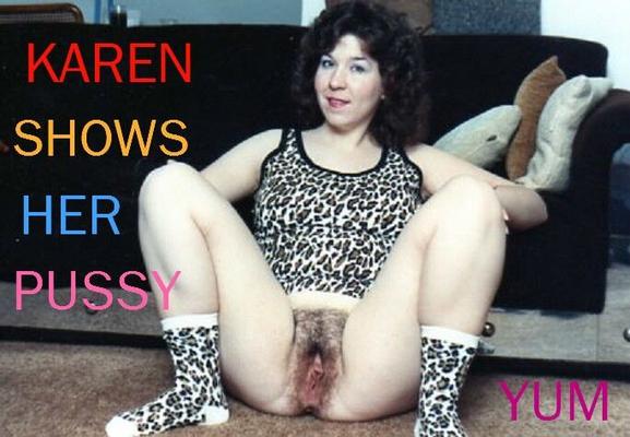 karen shows her sweet pussy