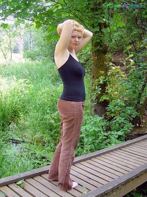 hippie goddess ashley hairy blonde outdoors