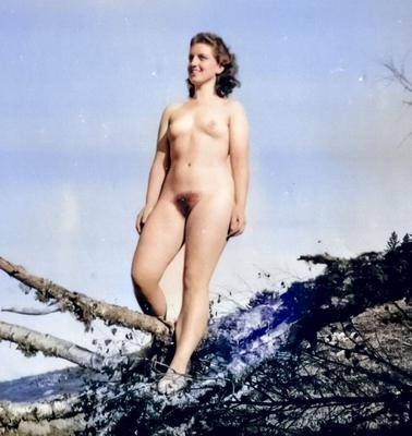 Vintage hairy women in color (another set)