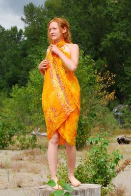 hippie goddess juniper redhead hairy outdoors