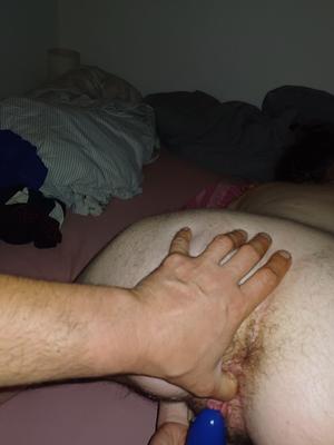 hairy ass bitch gets spread