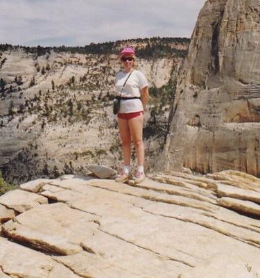 Jeanee Letsinger nue au parc national de Zion