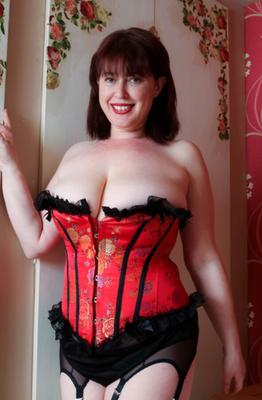 Janey - Corset rouge