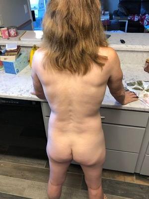 Exposed Wives Naked in Her Kitchen