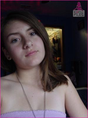 Czech amateur teen with great tits and a hairy pussy