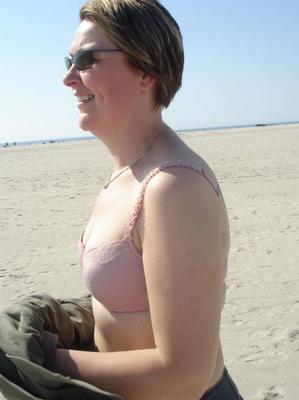 Frau am Strand