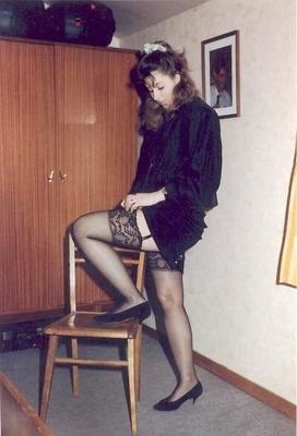 Retro Gold - Amateur - Black stockings