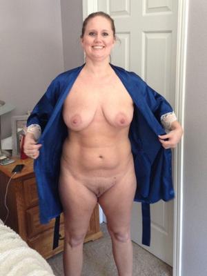 Chubby mom in robe