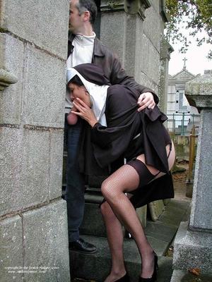 French Nadine Sexy French Exhibitionist Cemetery Nonne